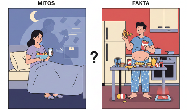 Mitos atau Fakta: Benarkah Makan Larut Malam Membuat Gemuk?
